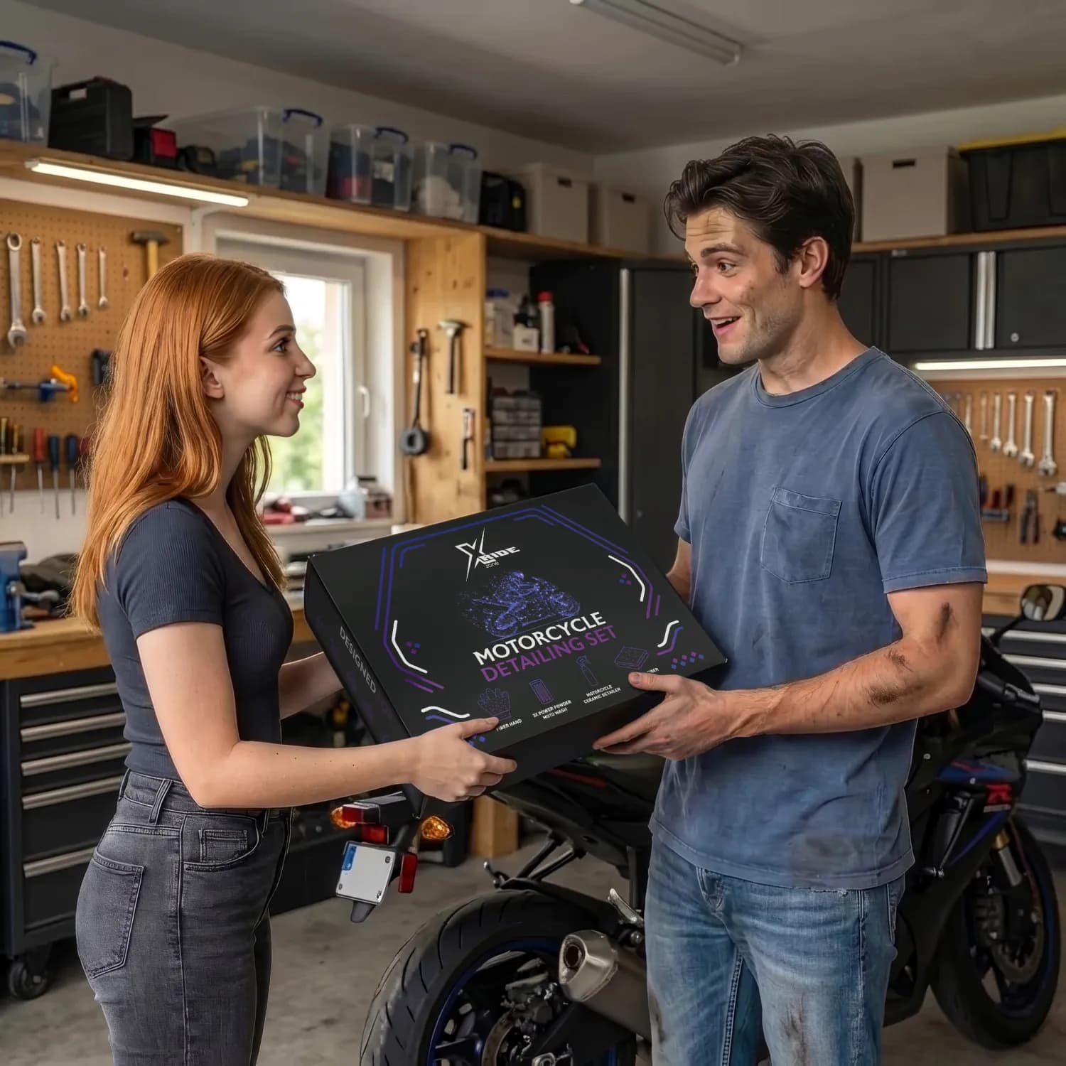 Rekawica Fiber Hand z mikrofibry - mycie motocykla