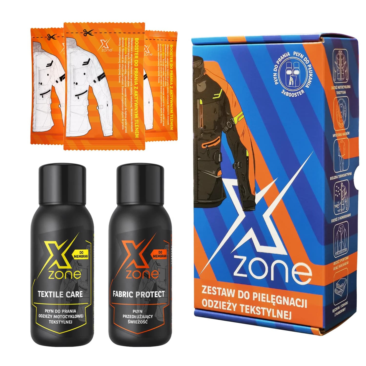 Gotowa odzież techniczna po praniu zestawem Xzone